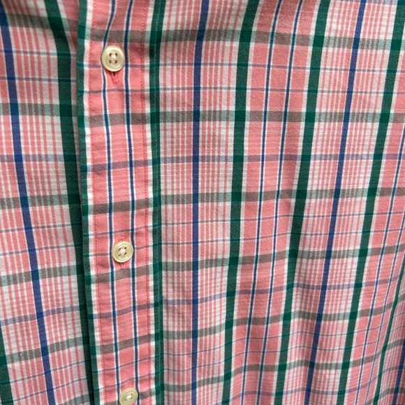 Polo By Ralph Lauren Long Sleeve Button Down Pink & Green Estate Sport L Shirt - Picture 5 of 5